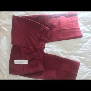Women’s sz 25 Sanctuary red flare crop pants NWT